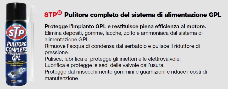 STP Pulitore Completo del Sistema di Alimentazione GPL - 120 ml